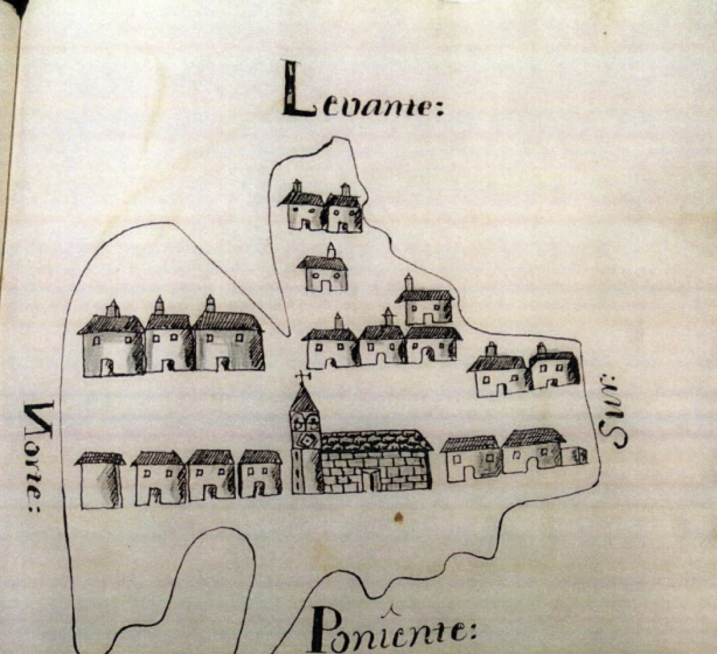 Croquis de la situación de Armilla en 1760